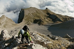 Nico, couloir Paul Arthaud, Obiou.