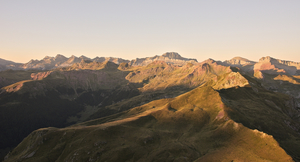 Bisaurín et Sierra de Bernera depuis le pic de Labigouer