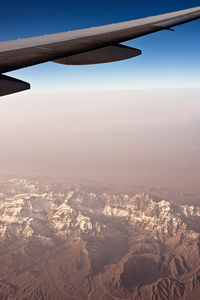 Survol de l'Asie de l'Ouest (Iran, Afghanistan). 