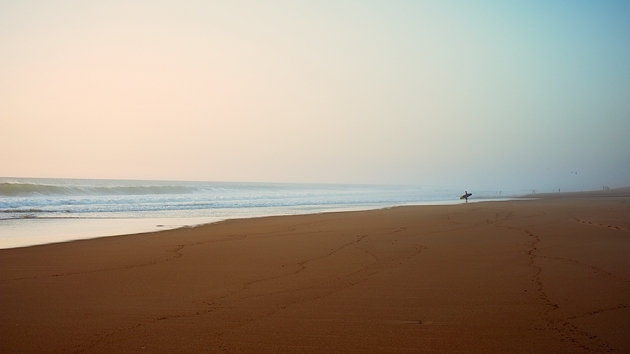 Hossegor, plage centrale, été 2012.