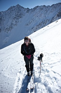 Dans la montée vers l'Aiguille de l'Epaisseur.