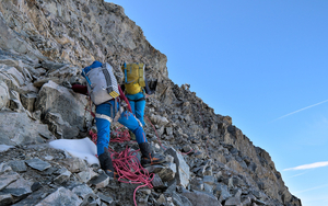 Recherche d'itinéraire sous la crête de la Véra Pervoz