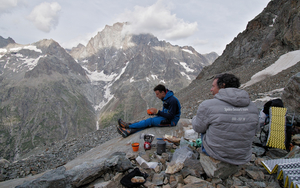 Premier bivouac sous le glacier du Chéret