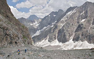 Descente vers le vallon du Chardon