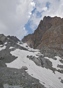 Sous la Pointe du Vallon des Etages, col de la Lavey