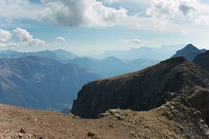 Vue sur la suite de l'arête depuis le Grand Armet