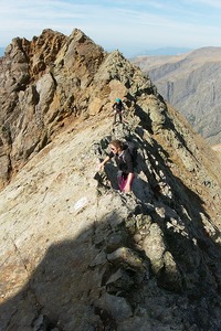 Aude et Martien sur l'arête