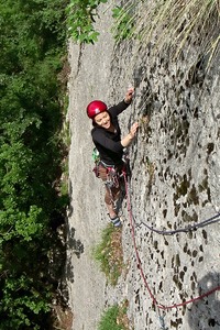 Sortie de L1. De la bonne dalle du pont de Vence, qui réchauffe bien l'hallux valgus!