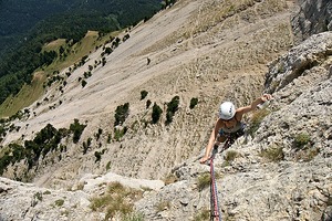 Sortie de L2, nous avons pris la variante dans la dalle. 