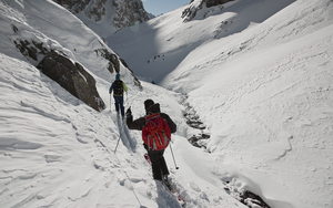 Passage dans le torrent du Rif