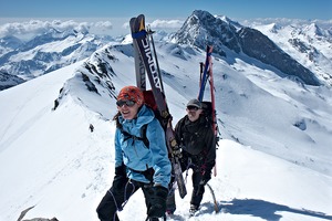 Sur l'arête sous le sommet de l'Albaron